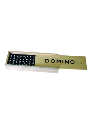 Star Ahşap Kutulu Siyah Taşlı Domino 1096116
