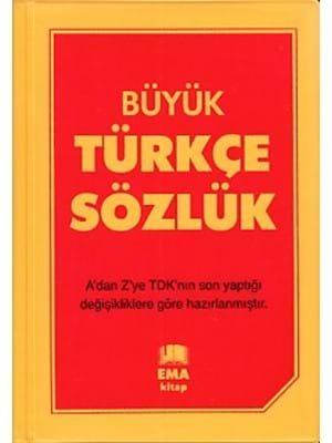 Ema Kitap Yay.-lise Büyük Türkçe Sözlük Plastik Kapak