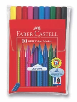 Faber Castell Grıp Keçeli Kalem (marker) 10 Lu