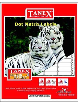 Tanex 17x25 Sürekli Form Etiket Tw-0016