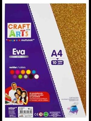 Craft And Arts A4 Simli Eva 10"lu Karışık Renk U1140s