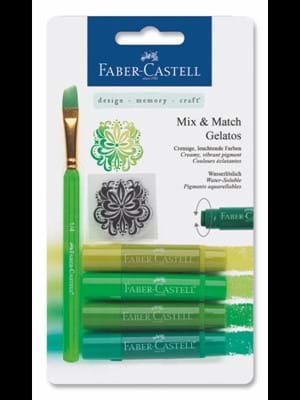 Faber Castell Gelato Mum Boya Yeşil Tonlar 4 Renk 121804