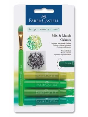 Faber Castell Gelato Mum Boya Yeşil Tonlar 4 Renk 121804