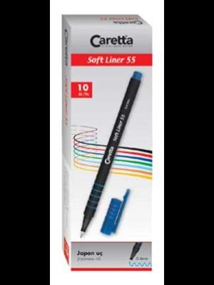 Caretta 0.4 Yumuşak Uçlu Kalem 55 Kırmızı