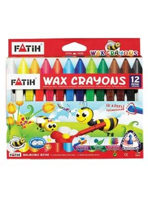 Fatih 12 Renk Jumbo Wax Crayon Boya 50220