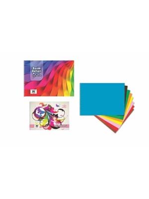 Keskin Color 35x50 Cm Fon Kartonlu Resim Defteri 10 Resim Kağıdı+10 Fon Kartonu 301520-99