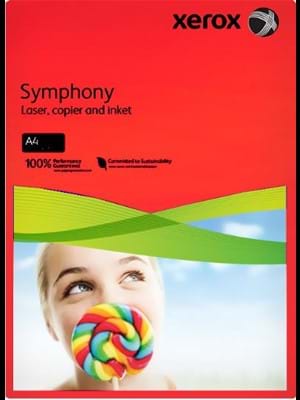 Xerox Symphony A4 80 Gr 500"lü Renkli Fotokopi Kağıdı Kırmızı 003r93954