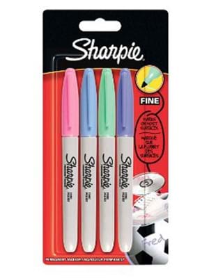 Sharpie Fine Permanent Markör Pastel Renkler 4'lü Bls S0835410