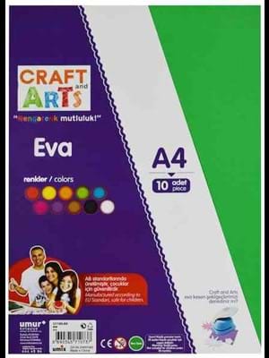 Craft And Arts A4 Eva 10"lu Karışık Renk U1140