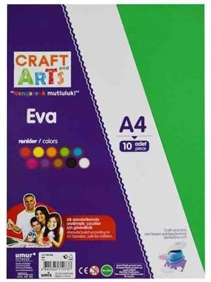 Craft And Arts A4 Eva 10"lu Karışık Renk U1140