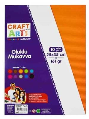 Craft Arts 25x35 Cm 161 Gr Oluklu Mukavva Uca-600-kar1