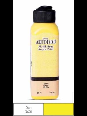Artdeco 140 Ml Akrilik Boya Sarı 70r-3601