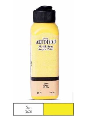 Artdeco 140 Ml Akrilik Boya Sarı 70r-3601