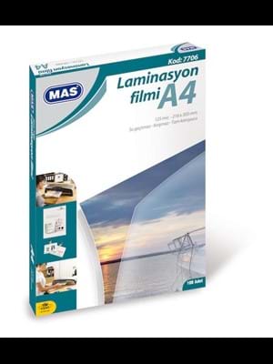 Mas A4 125 Mic Laminasyon Filmi 100 Lü 7706
