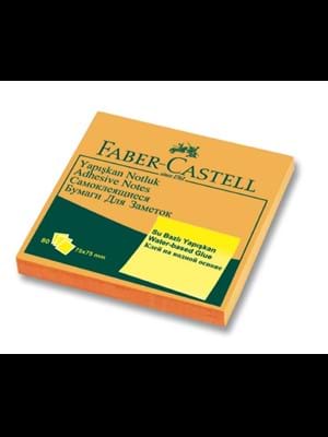 Faber Castell 75x75 Mm Yapışkanlı Not Kağıdı Turuncu 65435