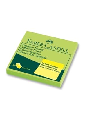 Faber Castell 75x75 Mm Yapışkanlı Not Kağıdı Yeşil 65433