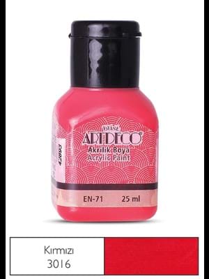 Artdeco 25 Ml Akrilik Boya Kırmızı 70a-3016