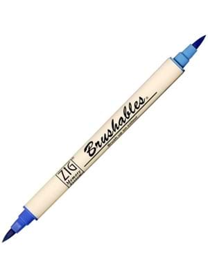 Zig Ms-7700 Brushables Çift Uçlu Grafik (boyama)kalemi 030 Pure Blue