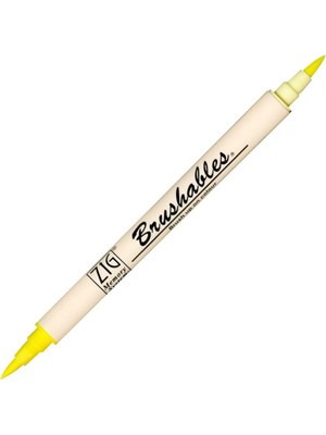 Zig Ms-7700 Brushables Çift Uçlu Grafik (boyama)kalemi 050 Pure Yellow