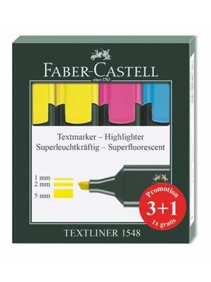 Faber Castell 1548 Fosforlu Kalem 4 Lü Takım 254831