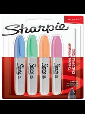 Sharpie Fine Permanent Markör Pastel Renk 4'lü 2065402