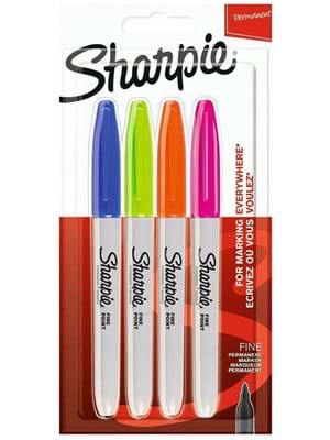 Sharpie Permanent Marker Canlı Renkler 4"lü 2065403