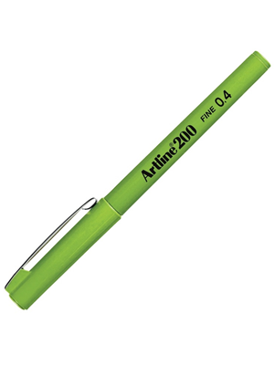 Artline 200n Fıne Keçe Uçlu Yazı Kalemi 0.4 Mm Yellow Green Lv-a-ek-200n