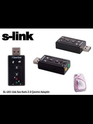 S-link 4607 Sl-u61 Usb 2.0 Ses Kartı Çevirici Adaptör
