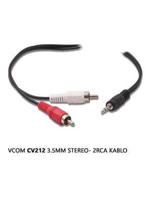 Vcom Cv212 1.5mt 3.5 Mm Stereo To 2rca Kablo
