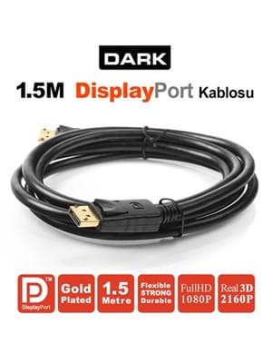 Dark 1.5mt Dk-cb-dpl150 Display To Erkek Display Kablo