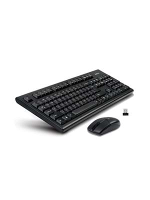 A4 Tech 4100n Q Tr Siyah Klavye Kablosuz Set