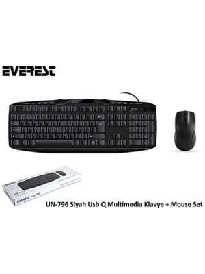 Everest Un-796 Usb Multımedıa Q Klavye Mouse Set