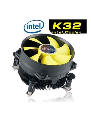 Akasa K32 Intel 775\1155\1156\1150\}1151 Uyumlu İşlemci Fanı Cc7117ep01