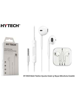 Hytech Hy-xk10 Kulak İçi Beyaz Kulaklık Mikrofonlu