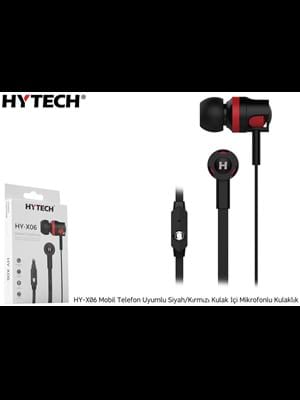 Hytech Hy-x06 Mobil Telefon Uyumlu Kulaklık Siyah\kırmızı