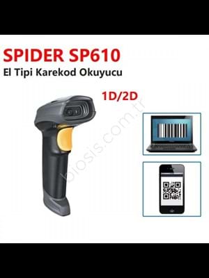 Spider Sp610 2d El Tipi Kablolu Karekod Barkod Okuyucu