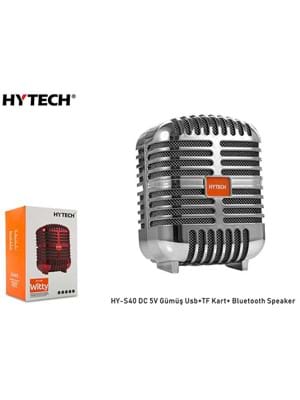 Hytech Hy-s40 Dc 5v Gümüş Bluetooth Speaker Usb+tf Hoparlör