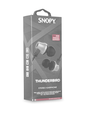 Snopy Sn-j02 Thunderbırd Mobil Telefon Kulaklık Beyaz-gümüş