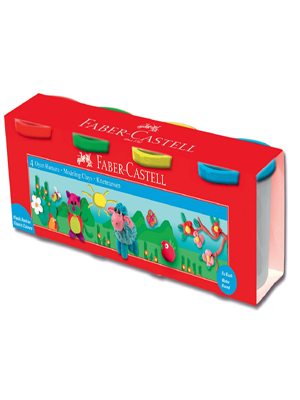 Faber Castell Oyun Hamuru Klasik Renkler 4 Renk 120048