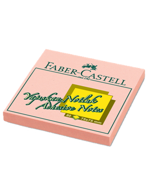 Faber Castell 75x75 Mm Yapışkanlı Not Kağıdı Pembe Harmony