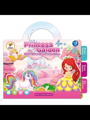 Lino Tekrar Tekrar Kullanılabilen Sticker Seti Princess Garden Ls-301