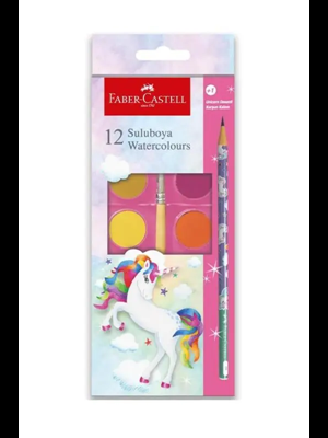 Faber Castell Unicorn Suluboya 12 Li+1 Kurşun Kalem 5292000003