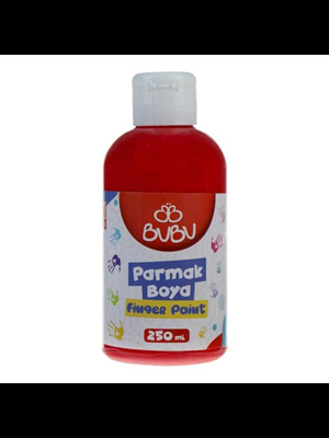 Bubu 250 Ml Parmak Boyası Kırmızı Par013