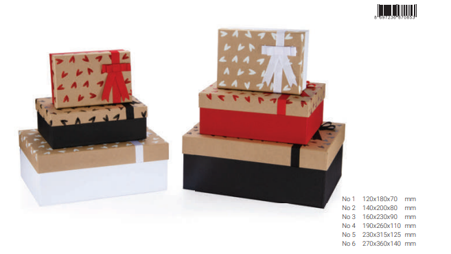 GIPTA SANSA DİKDÖRTGEN HEDİYE KUTUSU NO:6 BX0853