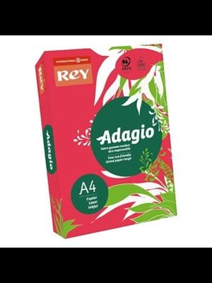 Rey Adagio A4 80 Gr Renkli Fotokopi Kağıdı 500"lü Kırmızı 22
