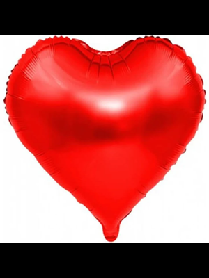 Nedi 18" (45 Cm ) Folyo Balon Kalp Kırmızı