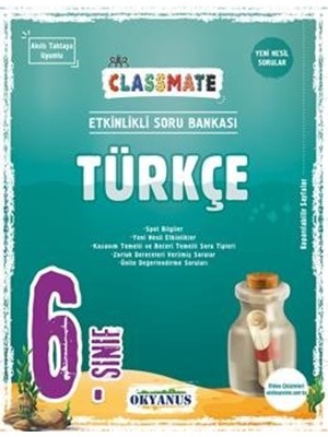 Okyanus Yay.-6.sınıf Türkçe Classmate Etkinlikli Soru Bankası 2223
