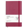 Victorias Journals Classic 13x21 Haftalık Ajanda Sert Kapak Ivory Bordo 124-1411 2025