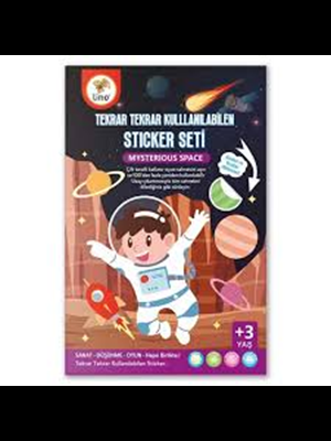 Lino Tekrar Tekrar Kullanılabilen Sticker Seti Space Ls-400