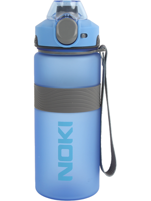 Noki 750 Ml Tritan Auto Kapak Soft Touch Silikon Bantlı Askılı Matara Mavi T-0121-130